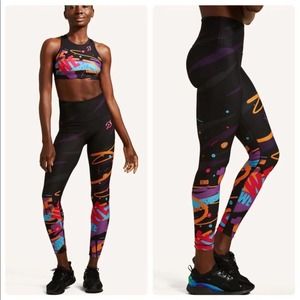 Peloton x WITH Hust Wilson BHM High Rise Reversible Leggings L